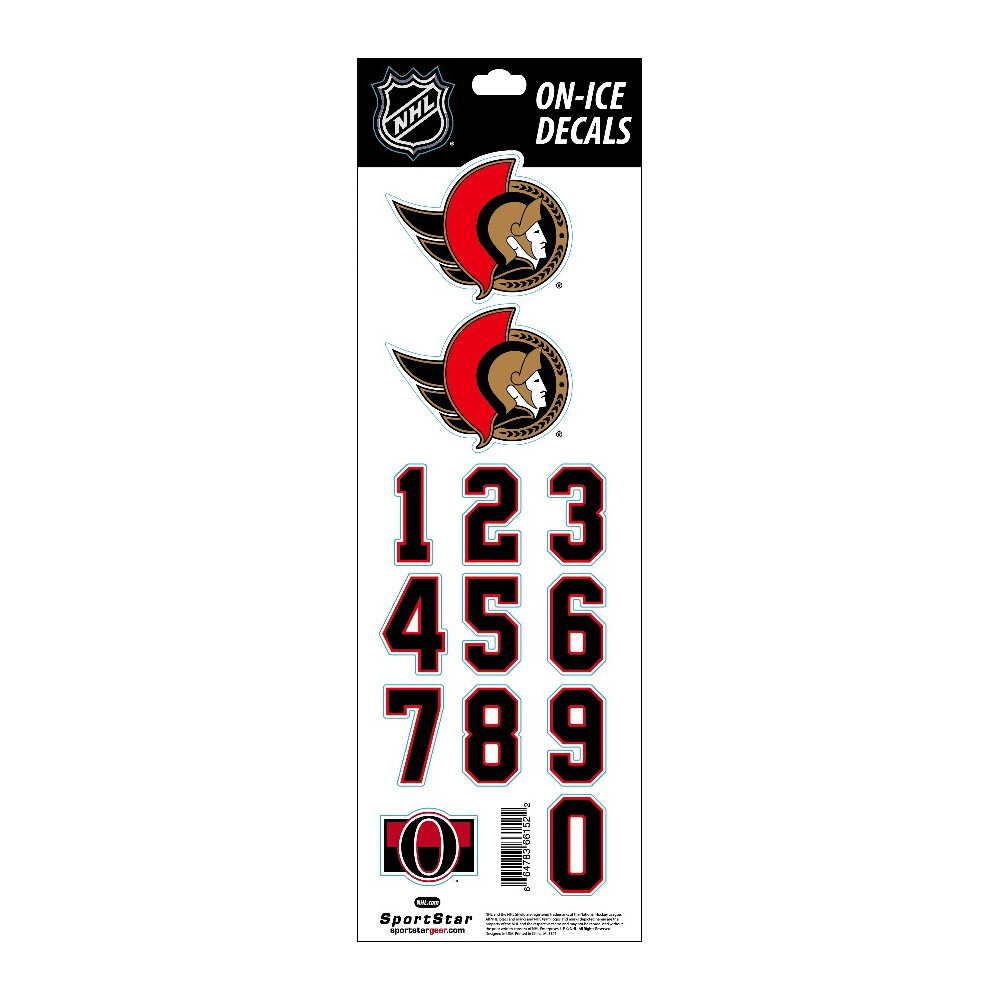 Nálepka na helmu SPORTSTAR - OTTAWA SENATORS