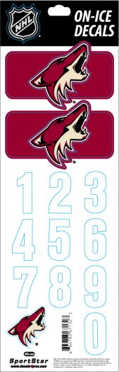 Nálepka na helmu SPORTSTAR - PHOENIX COYOTES - DARK HELMET