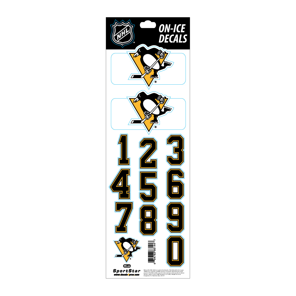 Nálepka na helmu SPORTSTAR - PITTSBURGH PENGUINS