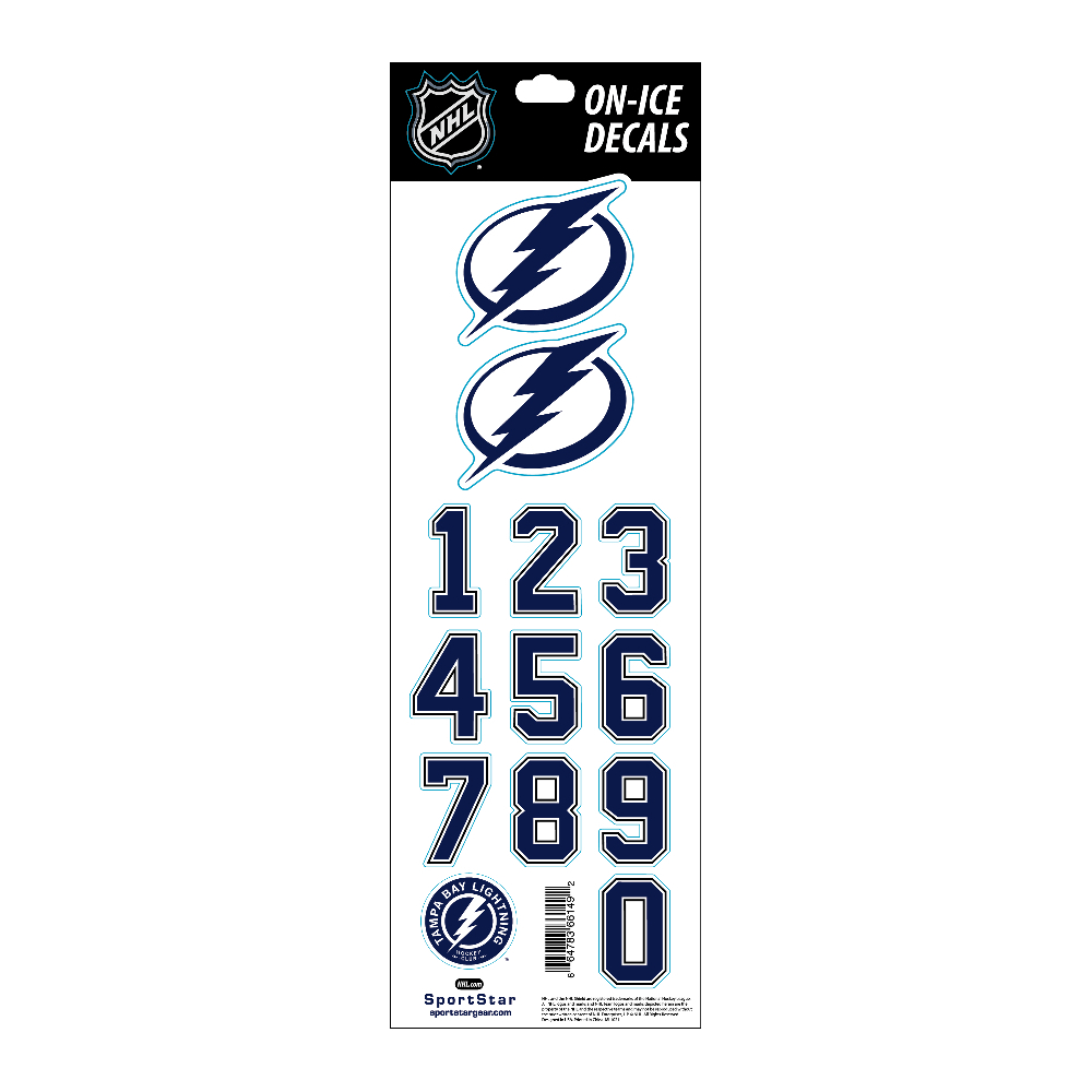 Nálepka na helmu SPORTSTAR - TAMPA BAY LIGHTENING