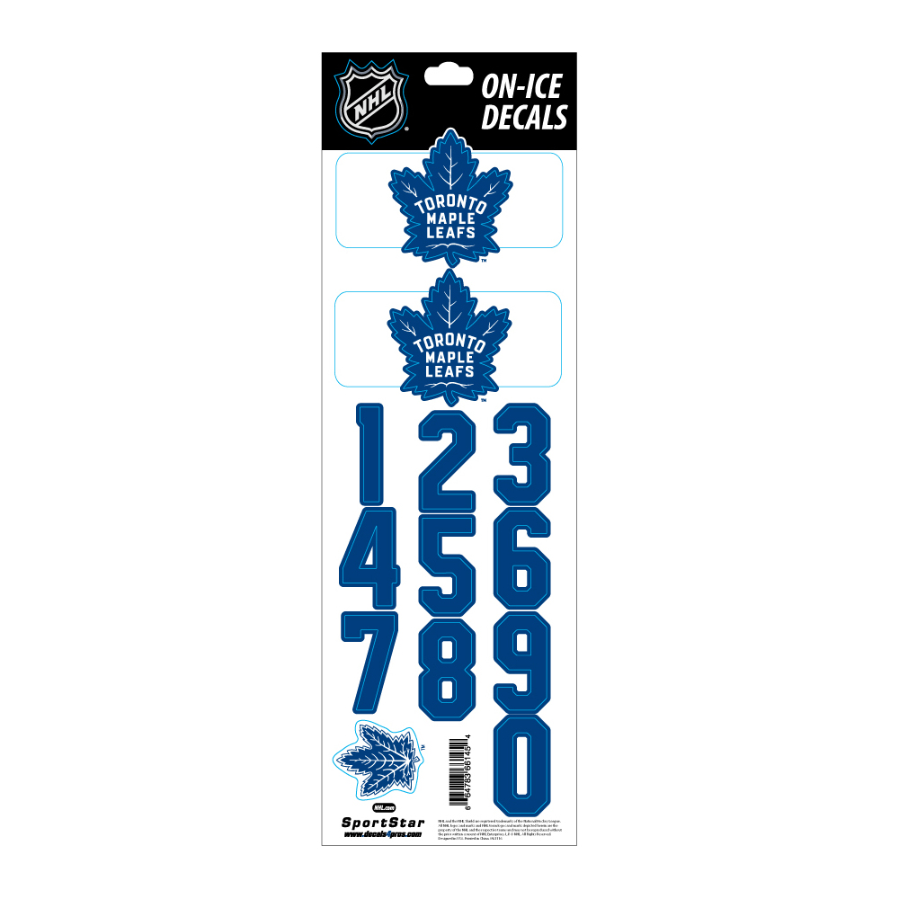 Nálepka na helmu SPORTSTAR - TORONTO MAPLE LEAFS