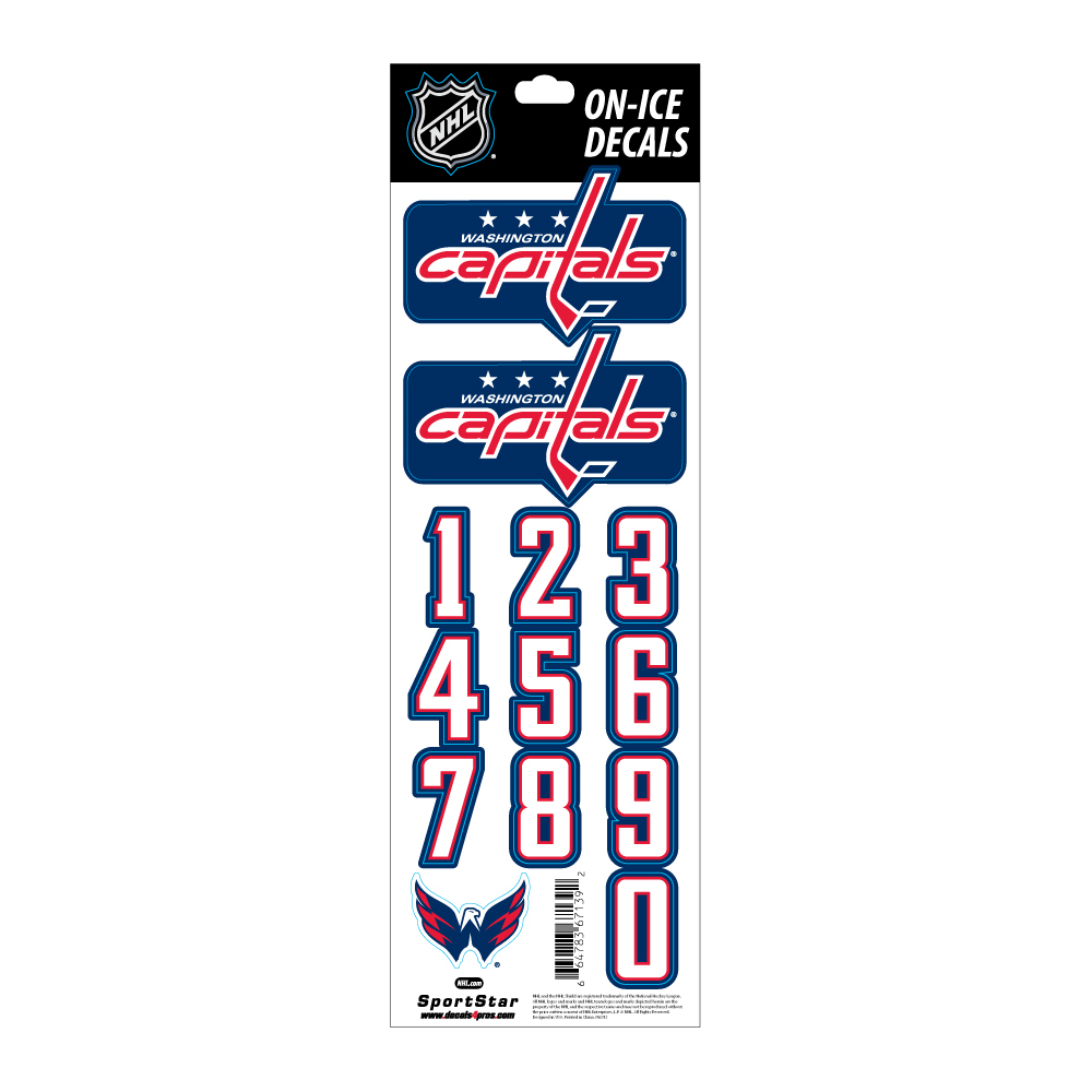 Nálepka na helmu SPORTSTAR - WASHINGTON CAPITALS - DARK HELMET