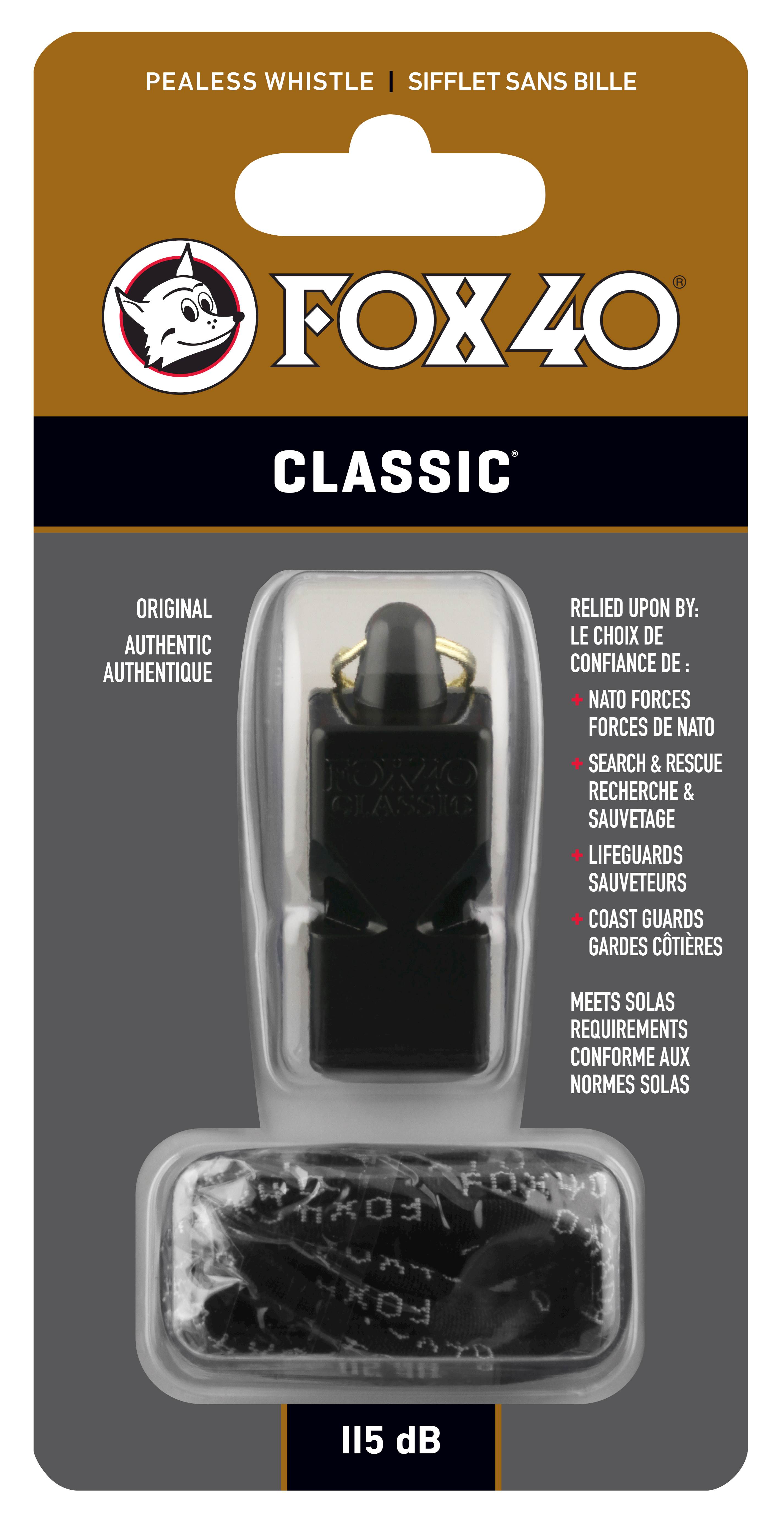 Píšťalka CLASSIC SAFETY blk na krk