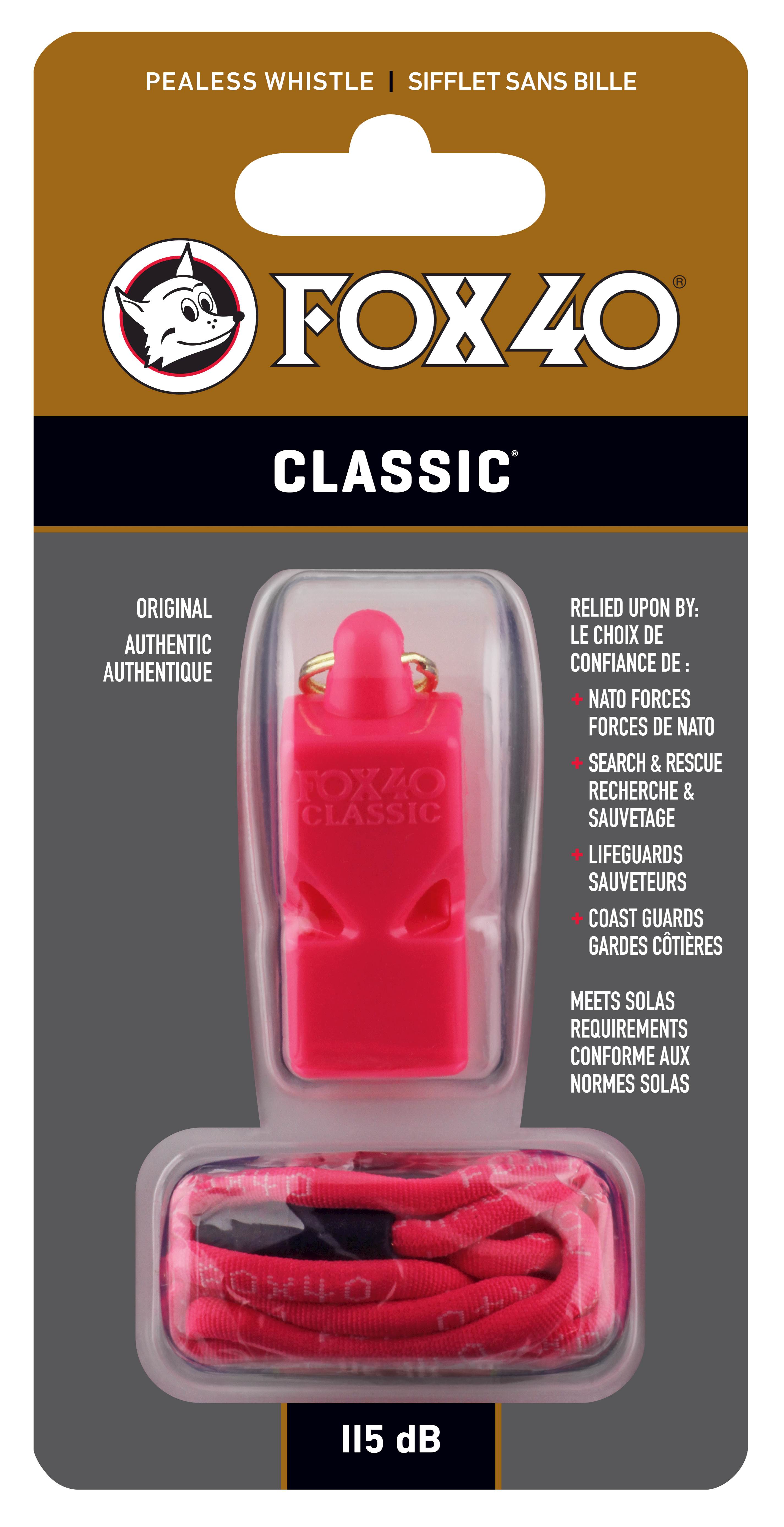 Píšťalka CLASSIC SAFETY pink na krk