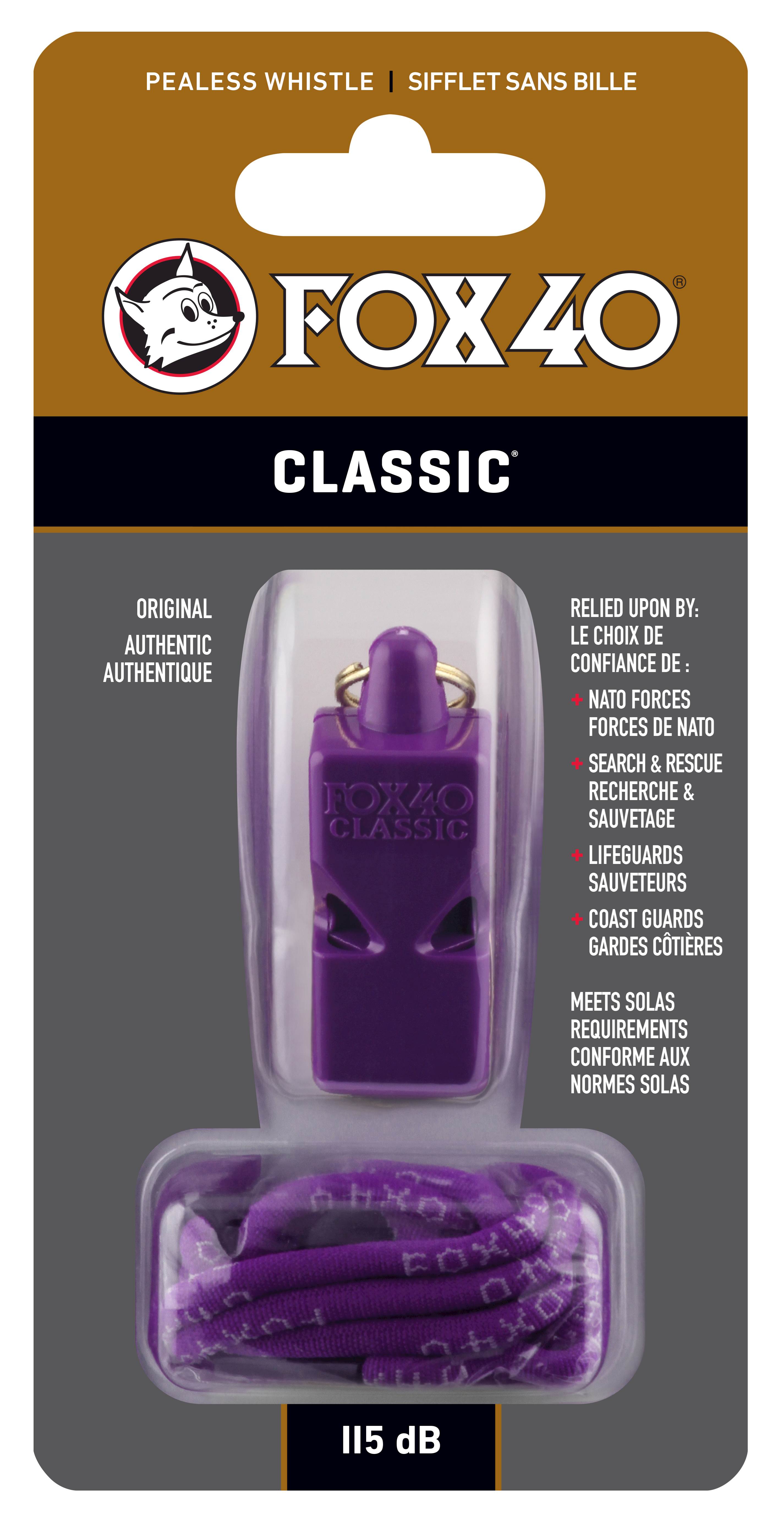 Píšťalka CLASSIC SAFETY purple na krk