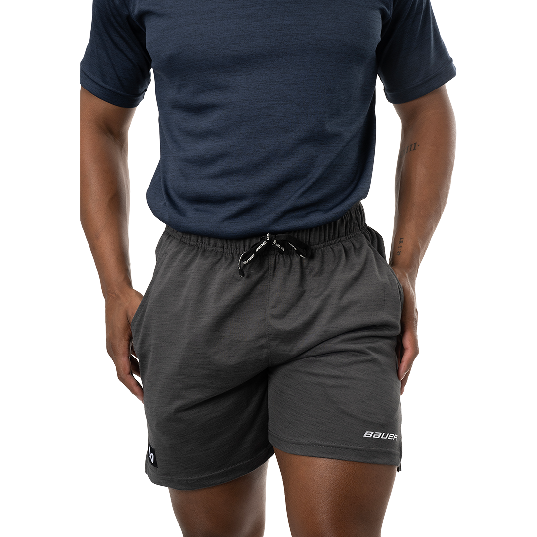 Šortky BAUER S24 TEAM KNIT SHORT-SR-GRY (1063257)