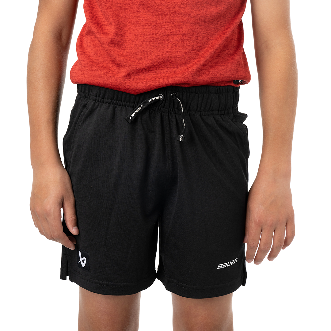 Šortky BAUER S24 TEAM KNIT SHORT-YTH-BLK (1063287)