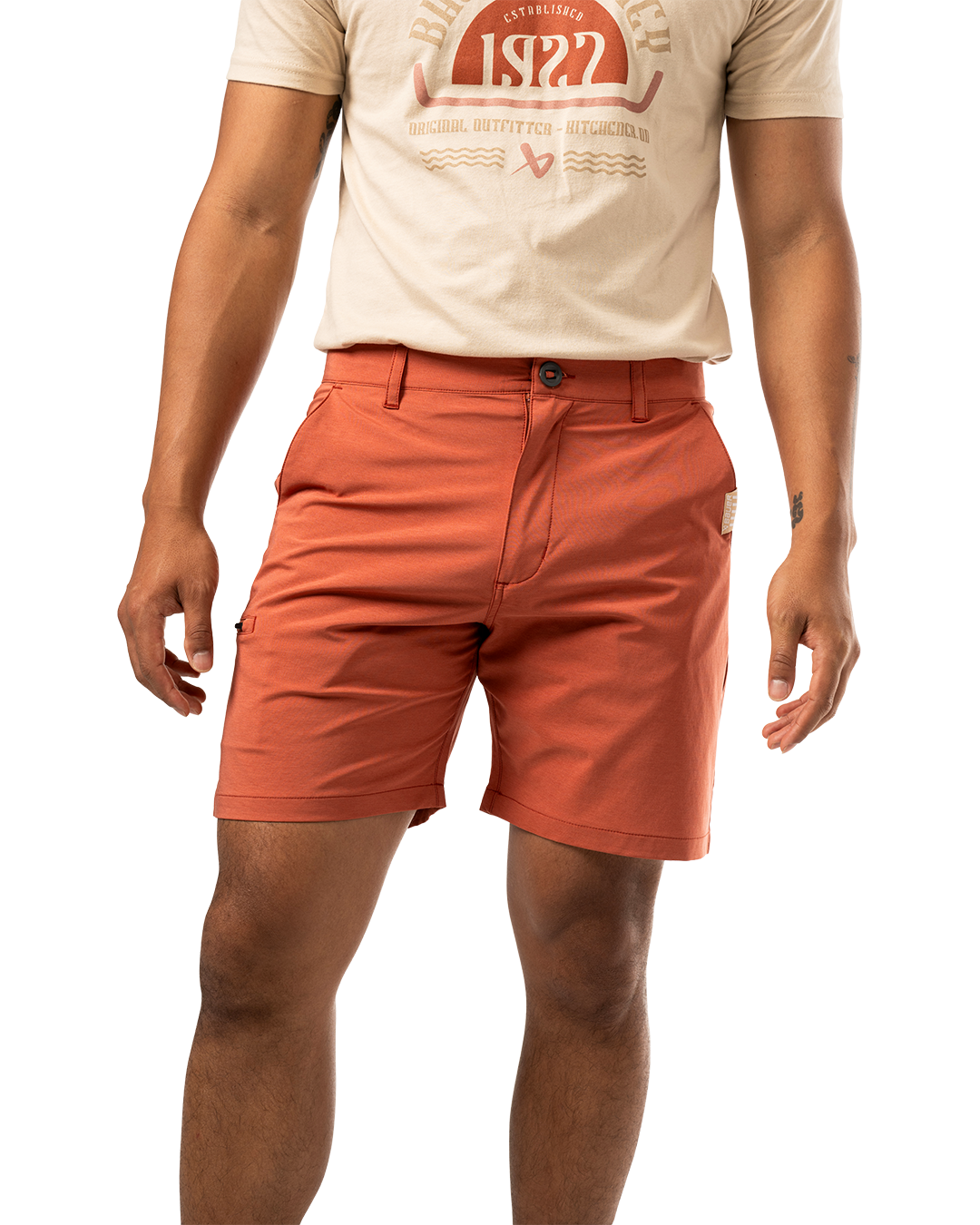 Šortky BAUER S25 7" WALKING SHORTS-SR-BRICK (1064716)