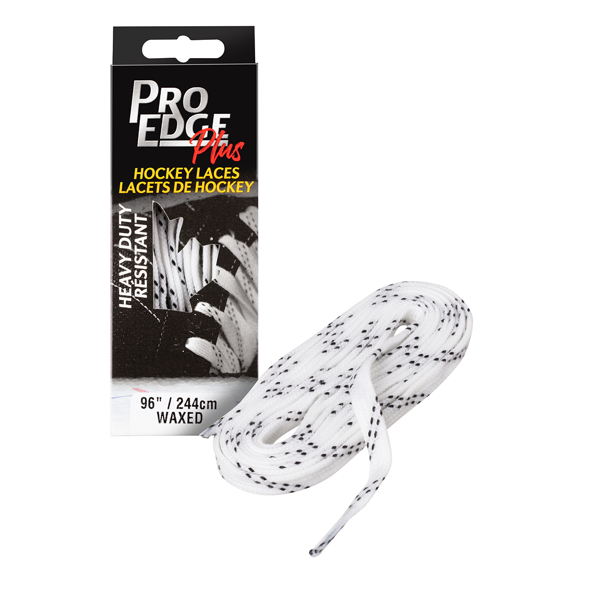 Tkaničky # 60W White Wide Wax Double Tracer Waxed Lace