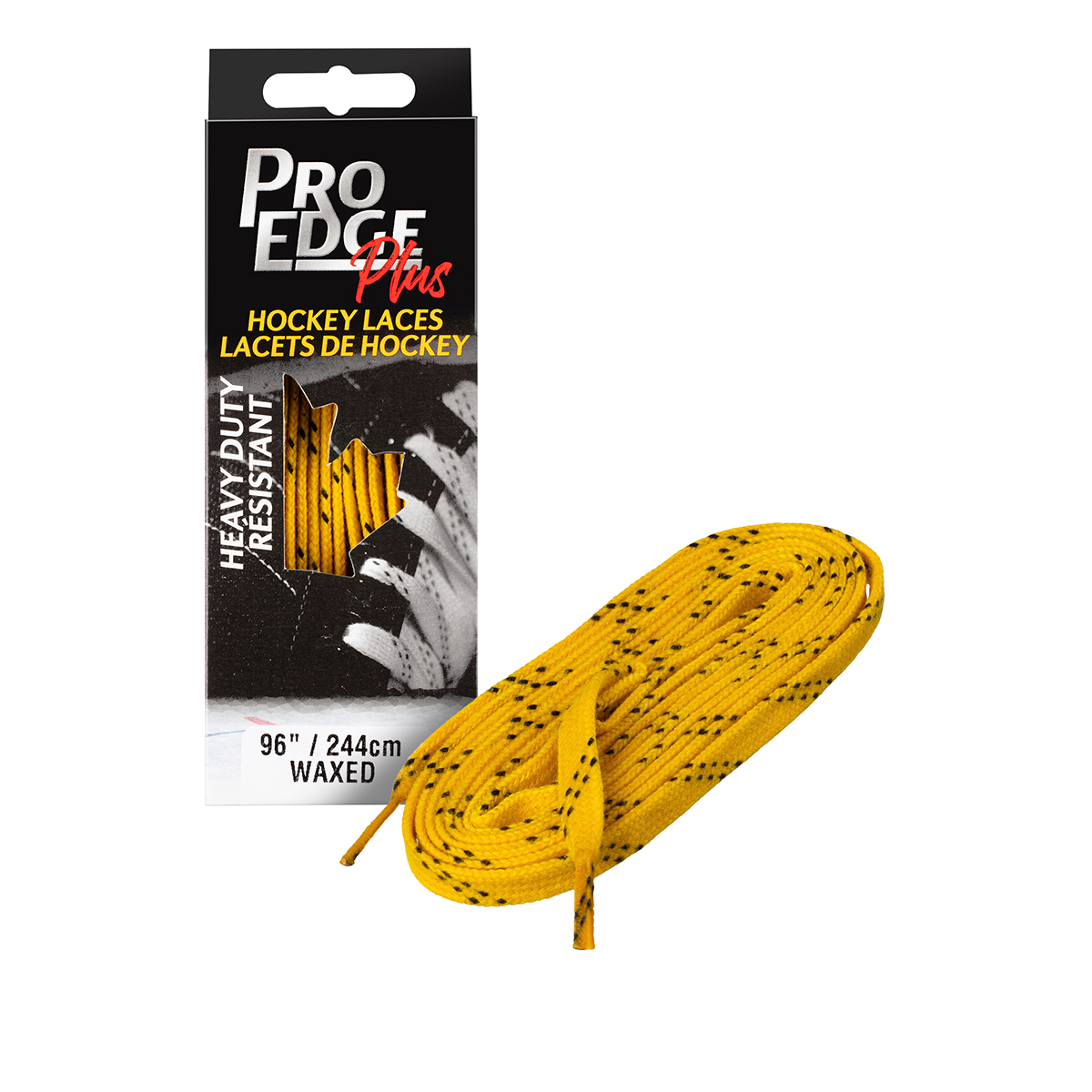 Tkaničky # 60W Yellow Wide Wax Double Tracer Waxed Lace