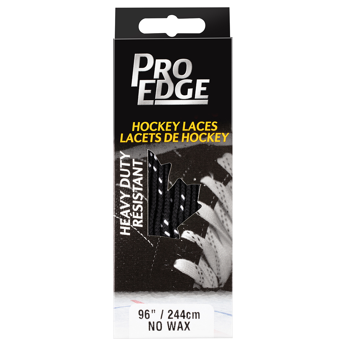 Tkaničky # 70LMT Black Double Tracer UnWaxed Lace