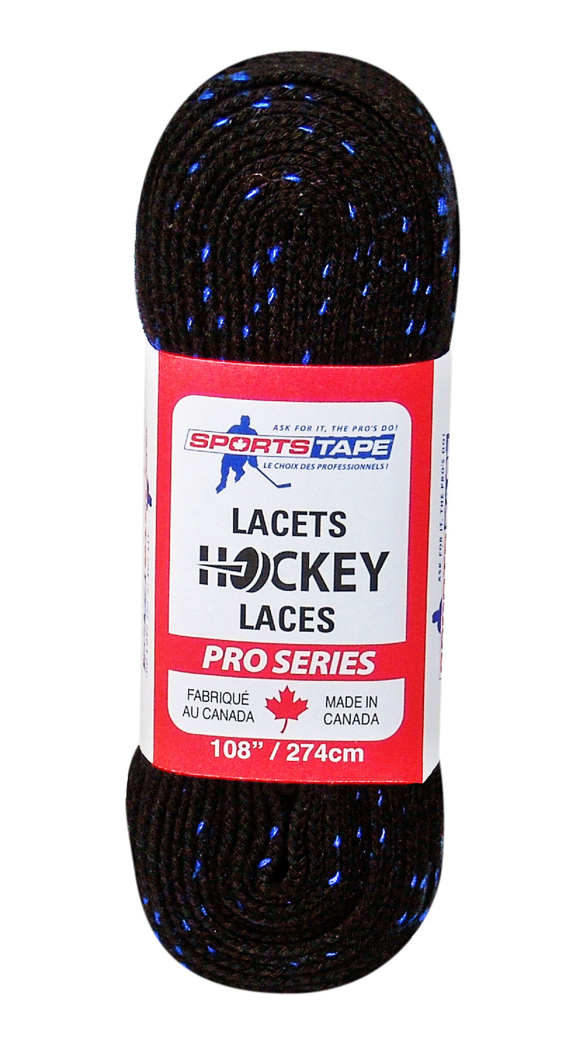 Tkaničky SPORTS. 70LBSMT černá/modrá