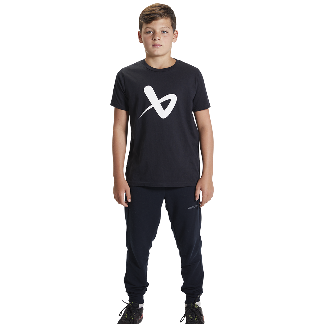 Triko BAUER CORE SS CREW-BLACK - YTH (1059717)