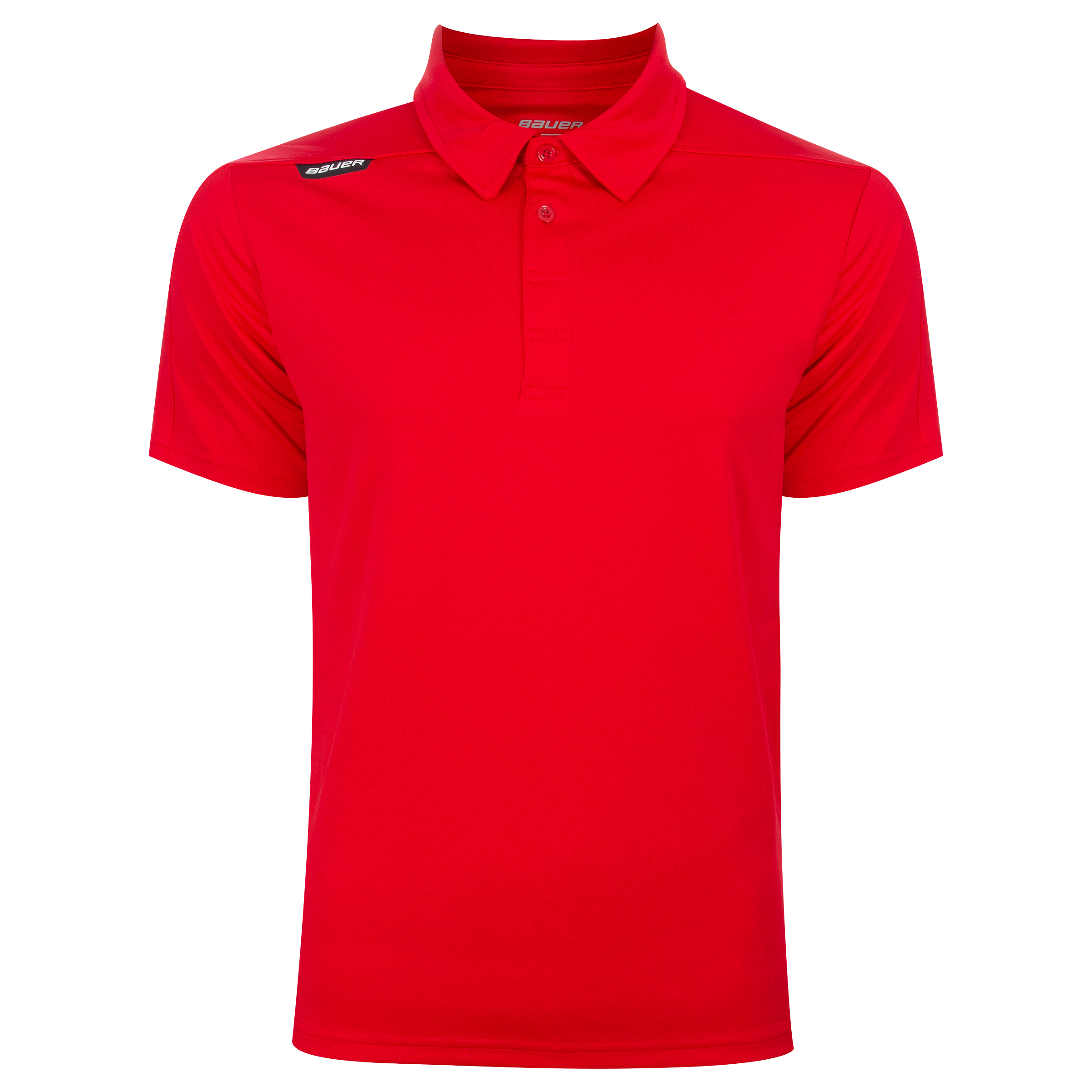Triko BAUER EU SPORT POLO SMU SR # RED (1054443)