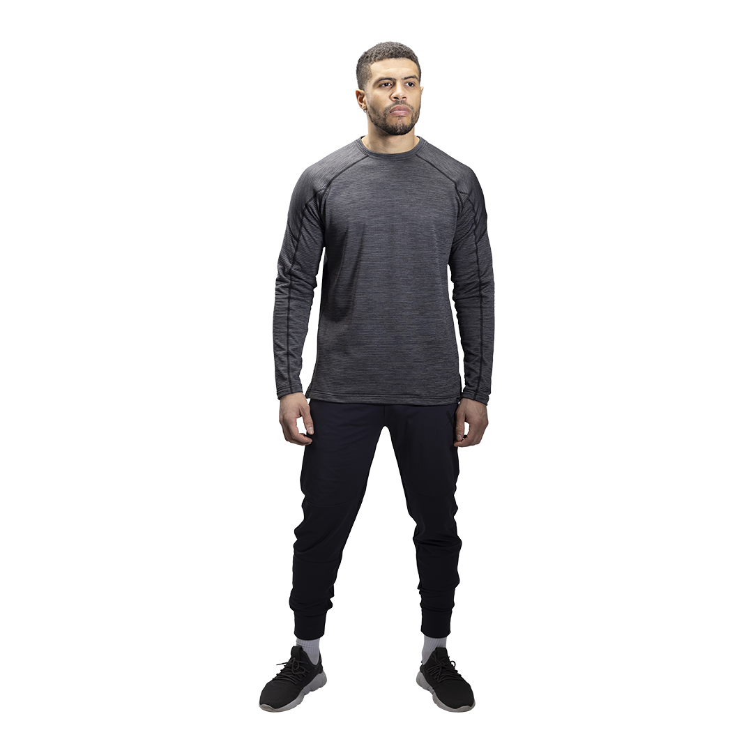Triko BAUER FLC LS TRAINING TEE - GRAY (1060273)