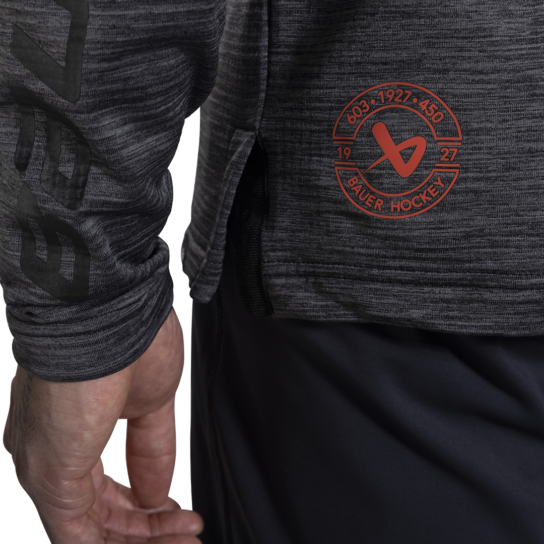 Triko BAUER FLC LS TRAINING TEE - GRAY (1060273)