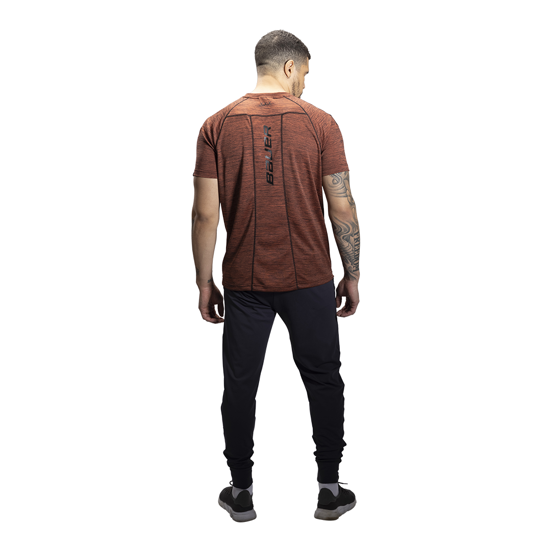 Triko BAUER FLC PERF WARMTH TECH TEE - CAYENNE (1060277)