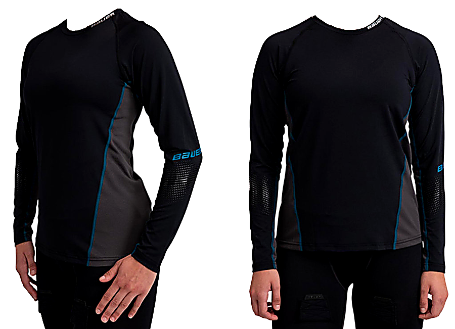 Triko BAUER S19 BAUER WOMEN'S LS BL TOP - BLK (1054728)