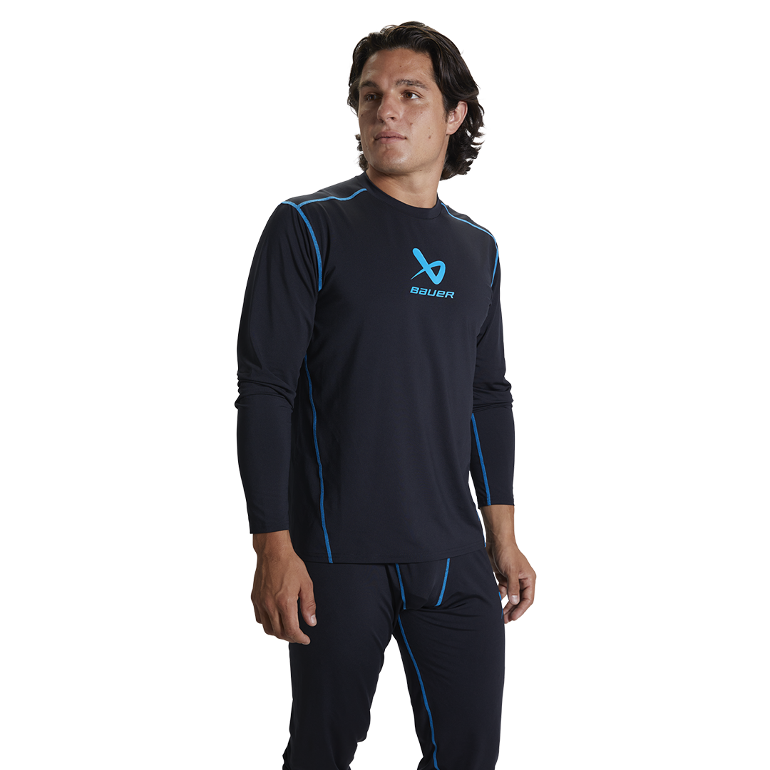 Triko BAUER S22 BASICS BL LS TOP-SR-BLK (1060058)