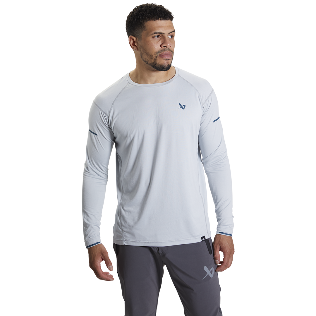 Triko BAUER S22 FLC LS TRAINING SHIRT-CEMNT (1059676)