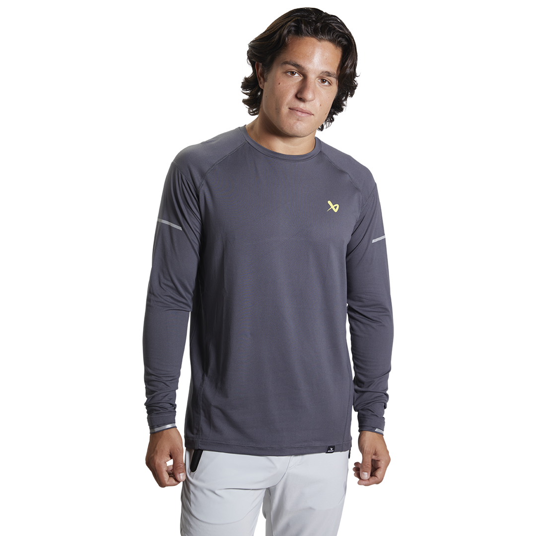 Triko BAUER S22 FLC LS TRAINING SHIRT-IRON (1059677)