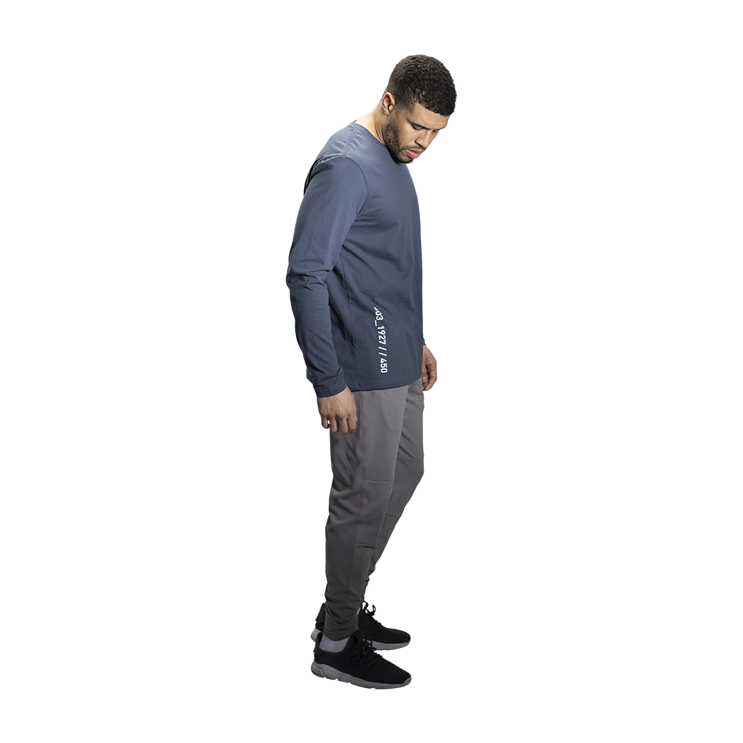 Triko BAUER S22 LS HERITAGE TEE - SR- GRY (1060359)
