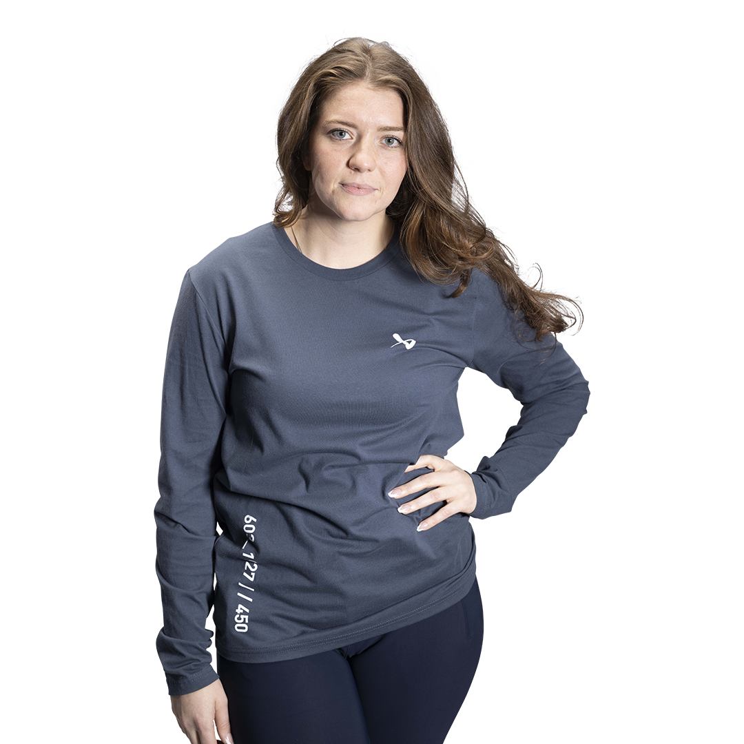 Triko BAUER S22 LS HERITAGE TEE - SR- GRY (1060359)