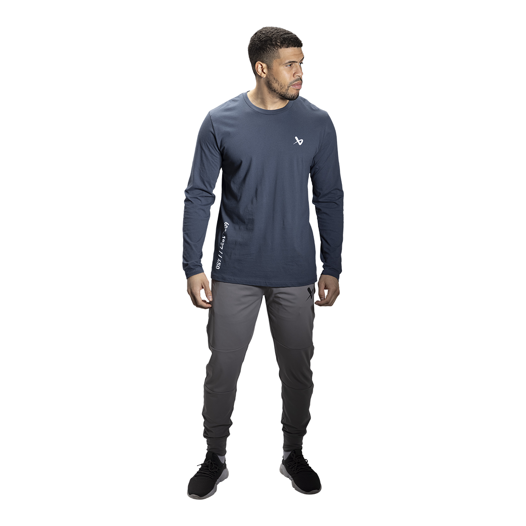 Triko BAUER S22 LS HERITAGE TEE - SR- GRY (1060359)