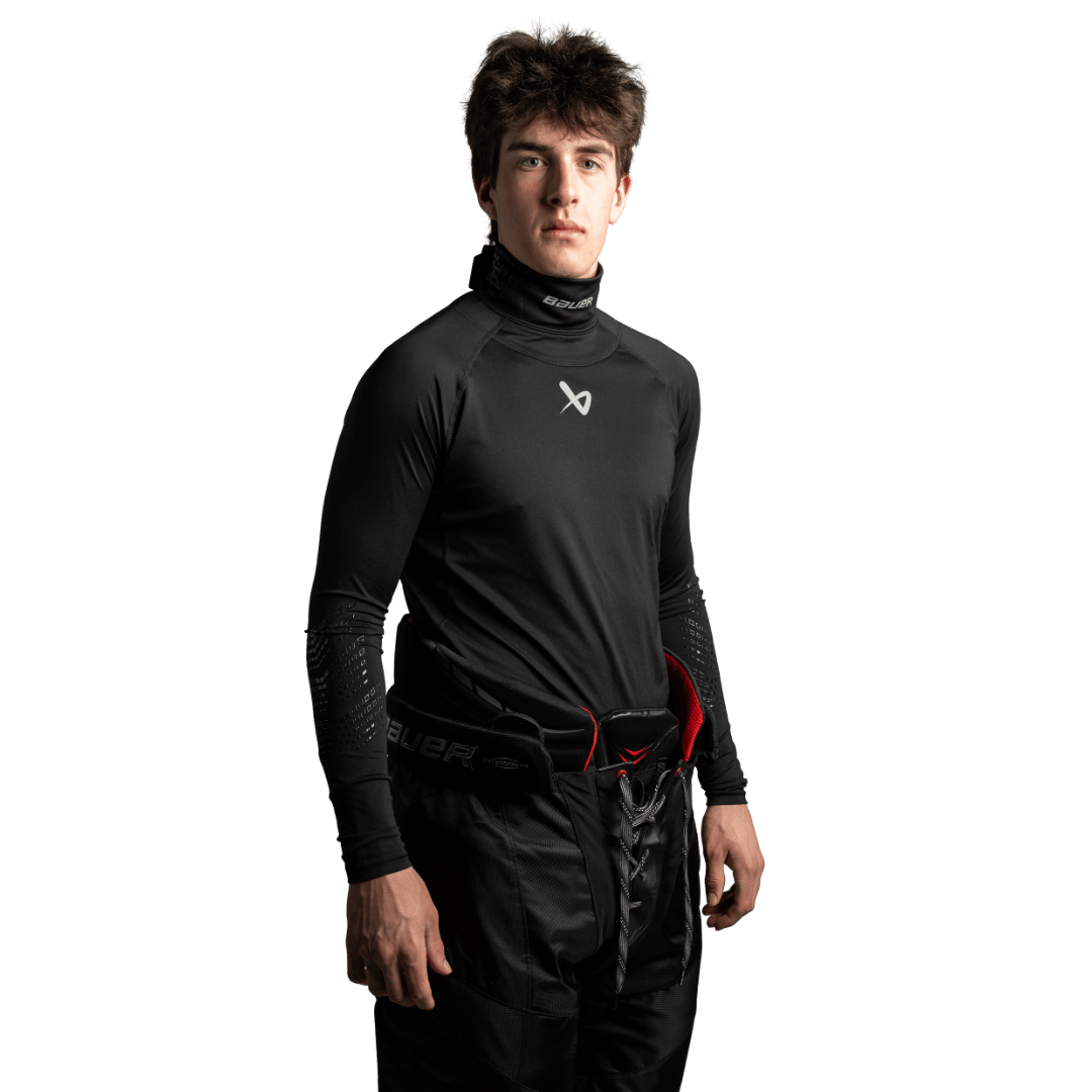 Triko BAUER S22 LS NECKPROTECT-SR-BLK (1059577)
