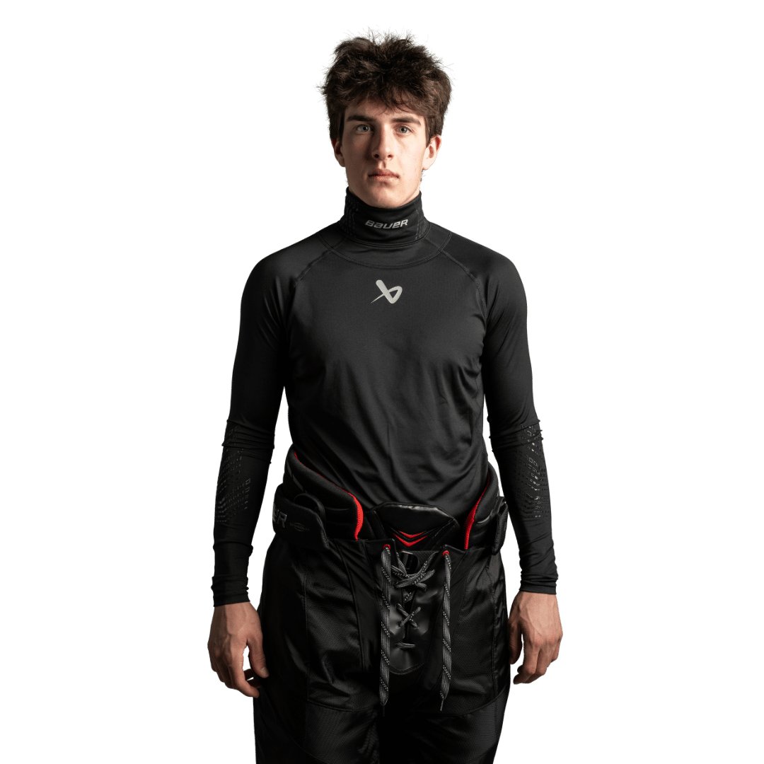 Triko BAUER S22 LS NECKPROTECT-SR-BLK (1059577)