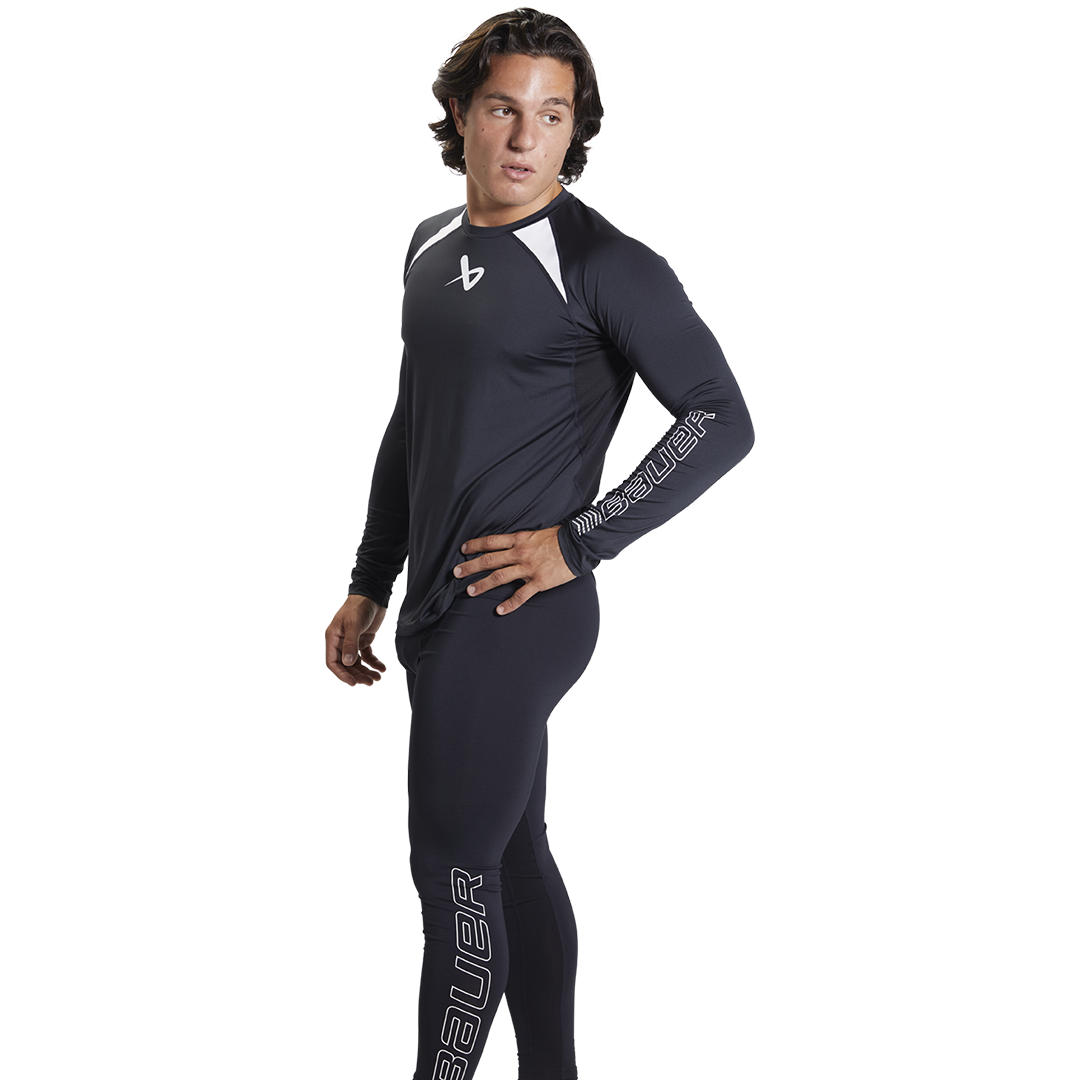 Triko BAUER S22 PERFORMANCE LS BL TOP-SR-BLK (1058853)