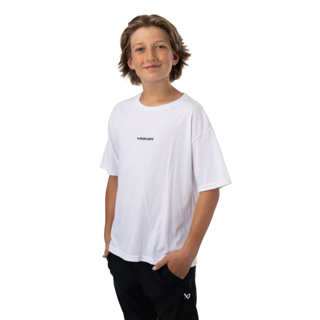 Triko BAUER S24 CORE SS TEE-YTH-WHT (1063420)