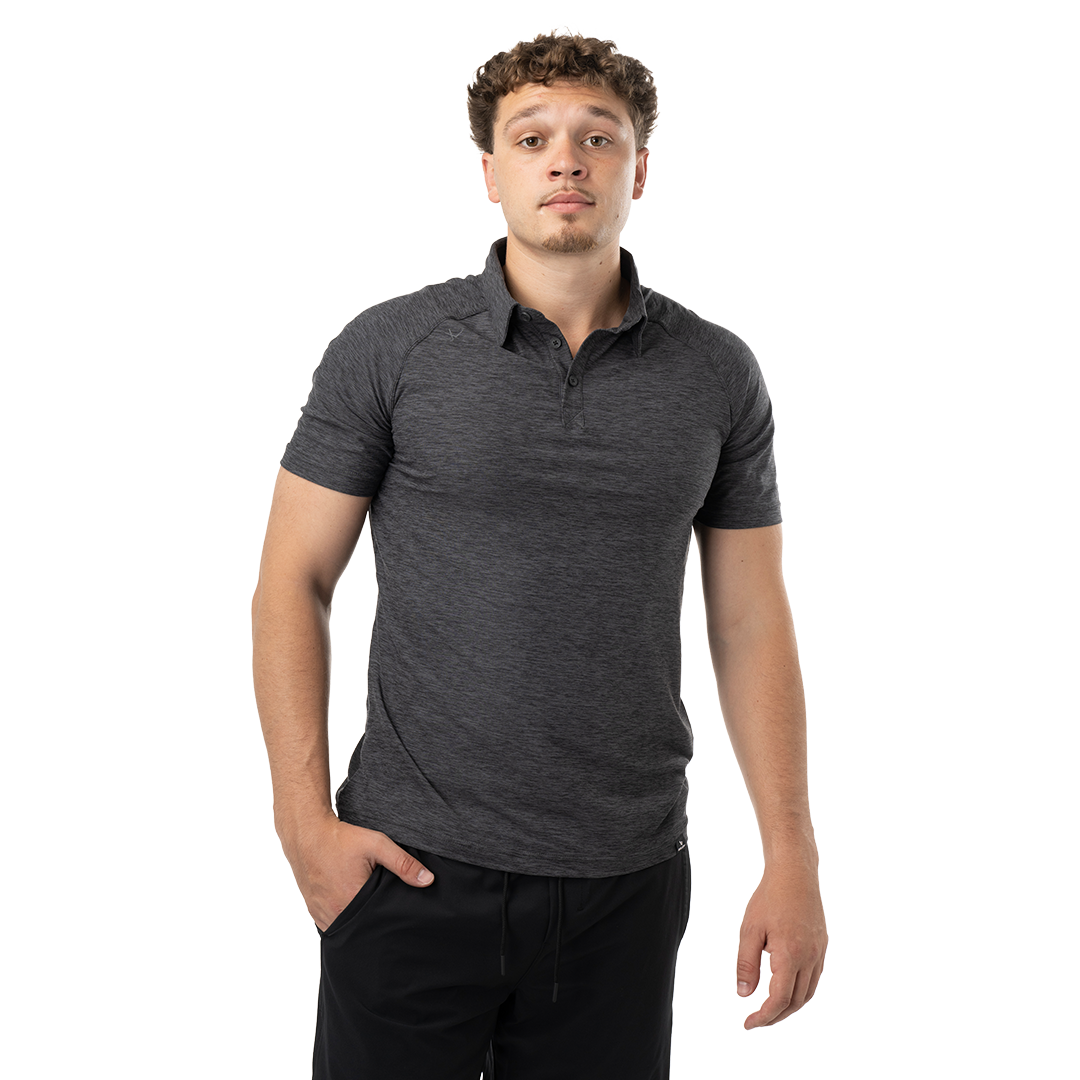 Triko BAUER S24 FLC CORE PERF POLO-SR-GRY (1063381)