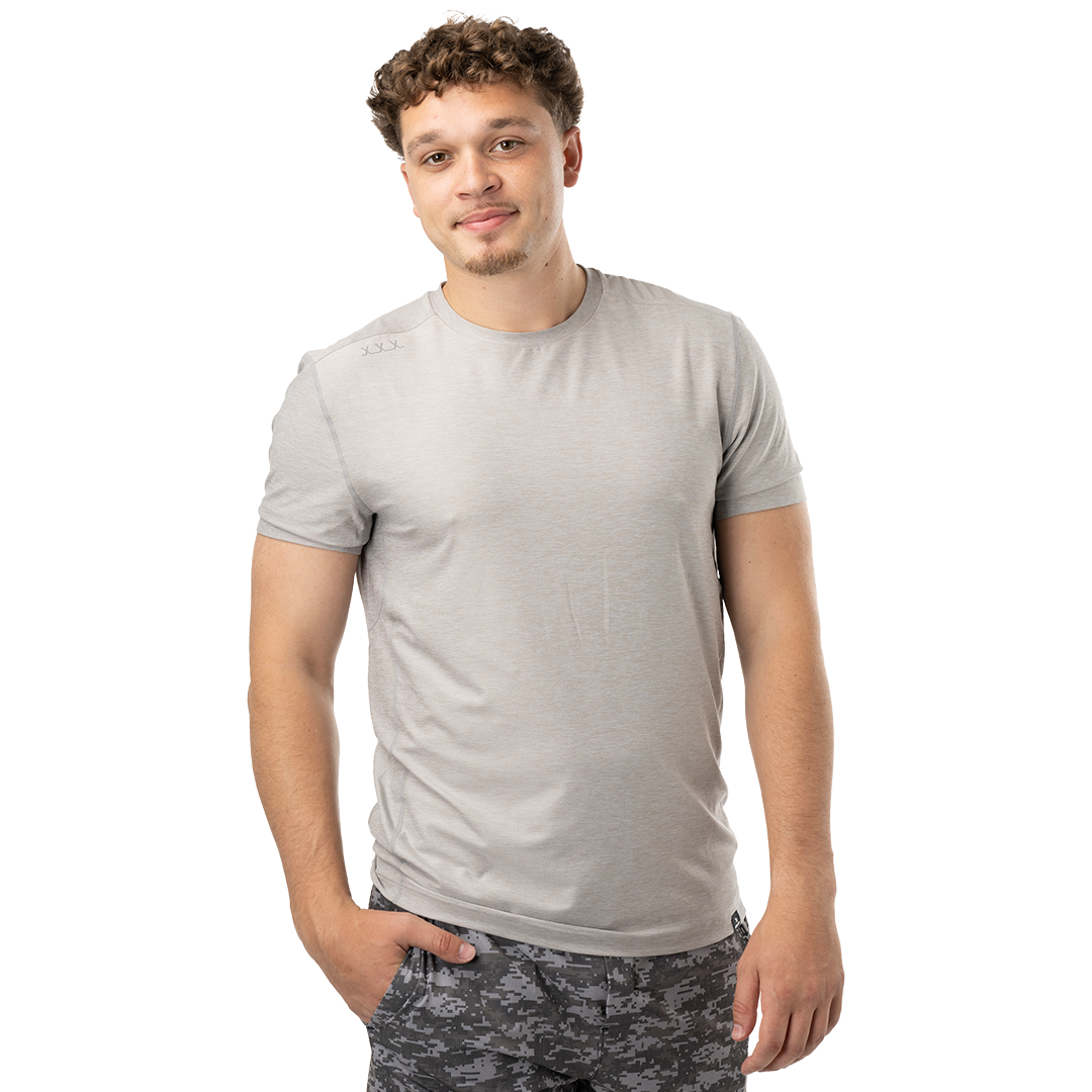 Triko BAUER S24 FLC SS TECH TEE-SR-LTGRY (1063326)