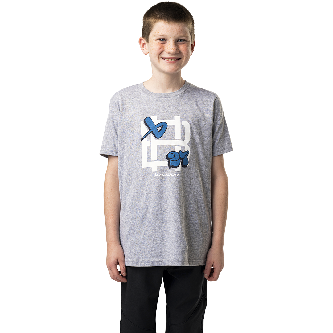 Triko BAUER S24 GRAPHIC TEE-YTH-GRY (1064063)