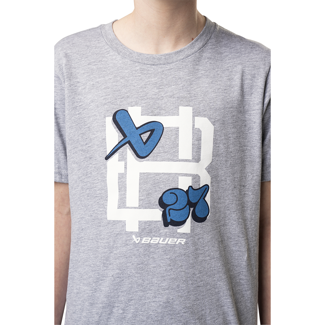 Triko BAUER S24 GRAPHIC TEE-YTH-GRY (1064063)