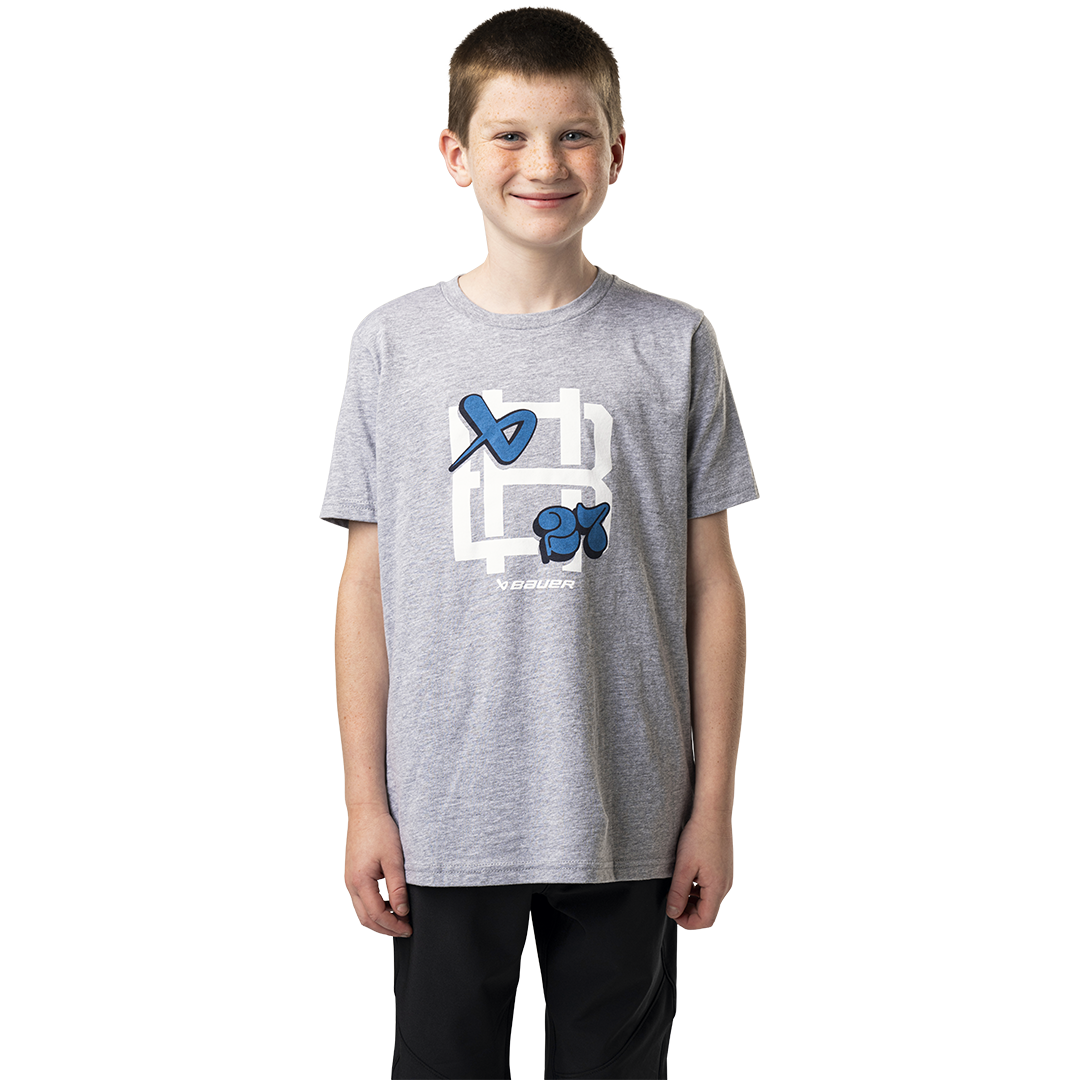 Triko BAUER S24 GRAPHIC TEE-YTH-GRY (1064063)