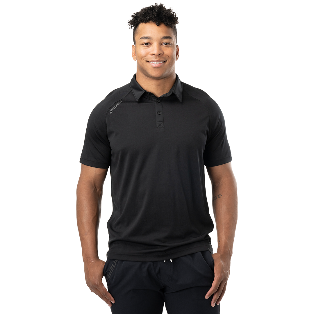 Triko BAUER S24 TEAM POLO-SR-BLK (1063264)