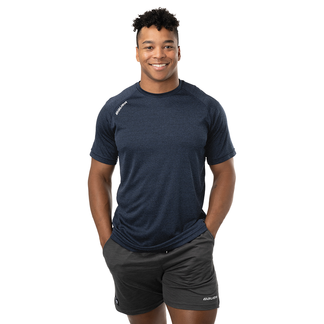 Triko BAUER S24 TEAM SS TECH TEE-SR-NAV (1063254)