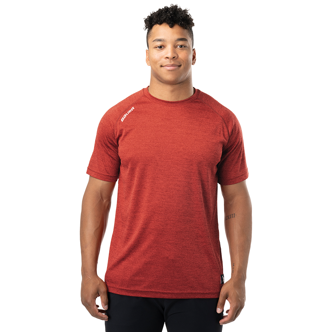 Triko BAUER S24 TEAM SS TECH TEE-SR-RED (1063255)