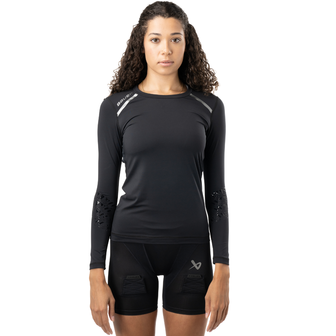 Triko BAUER S24 WOMENS LS BASELAYER TOP-BLK (1063292)