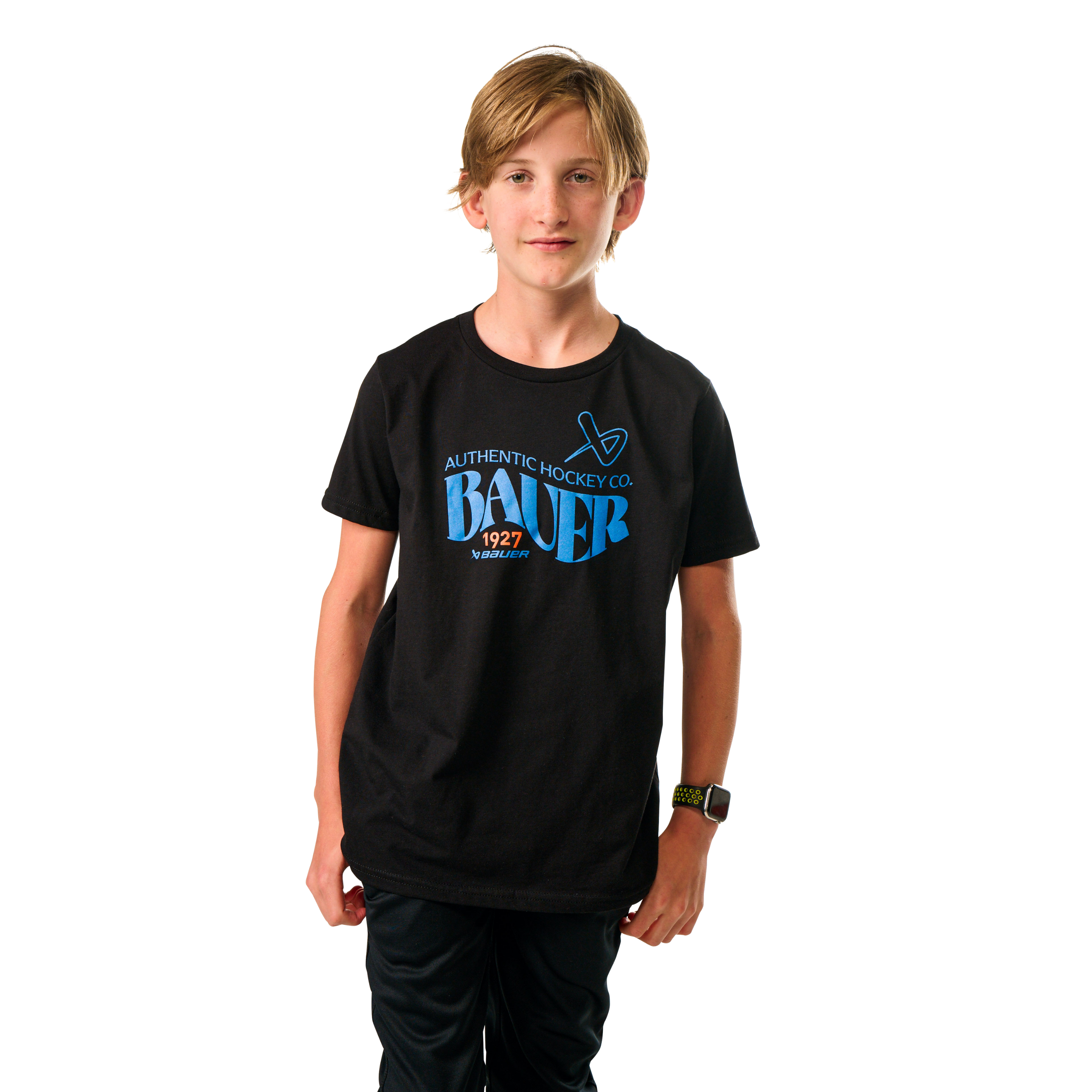 Triko BAUER S25 1927 GRAPHIC TEE-YTH-BLK (1064744)