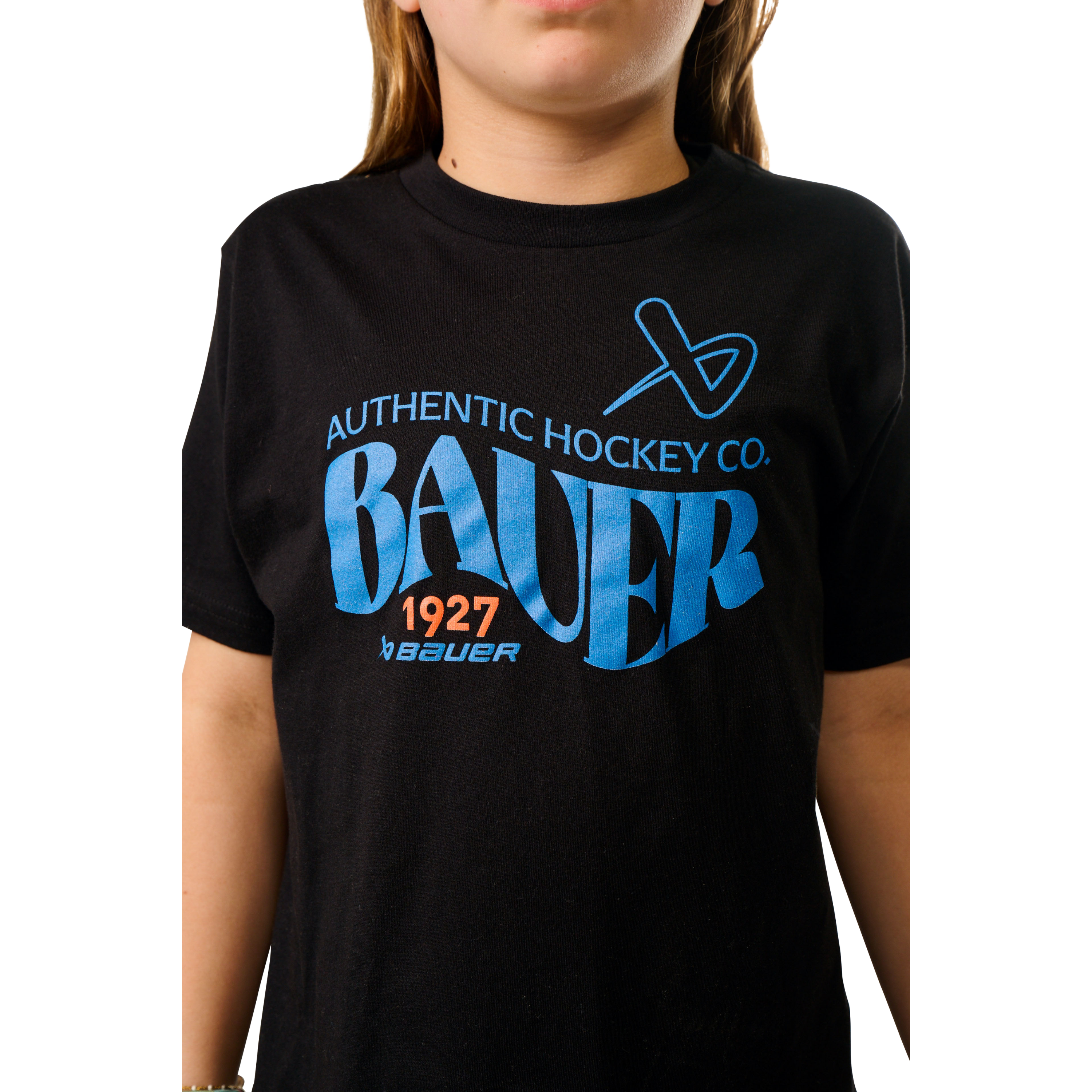 Triko BAUER S25 1927 GRAPHIC TEE-YTH-BLK (1064744)