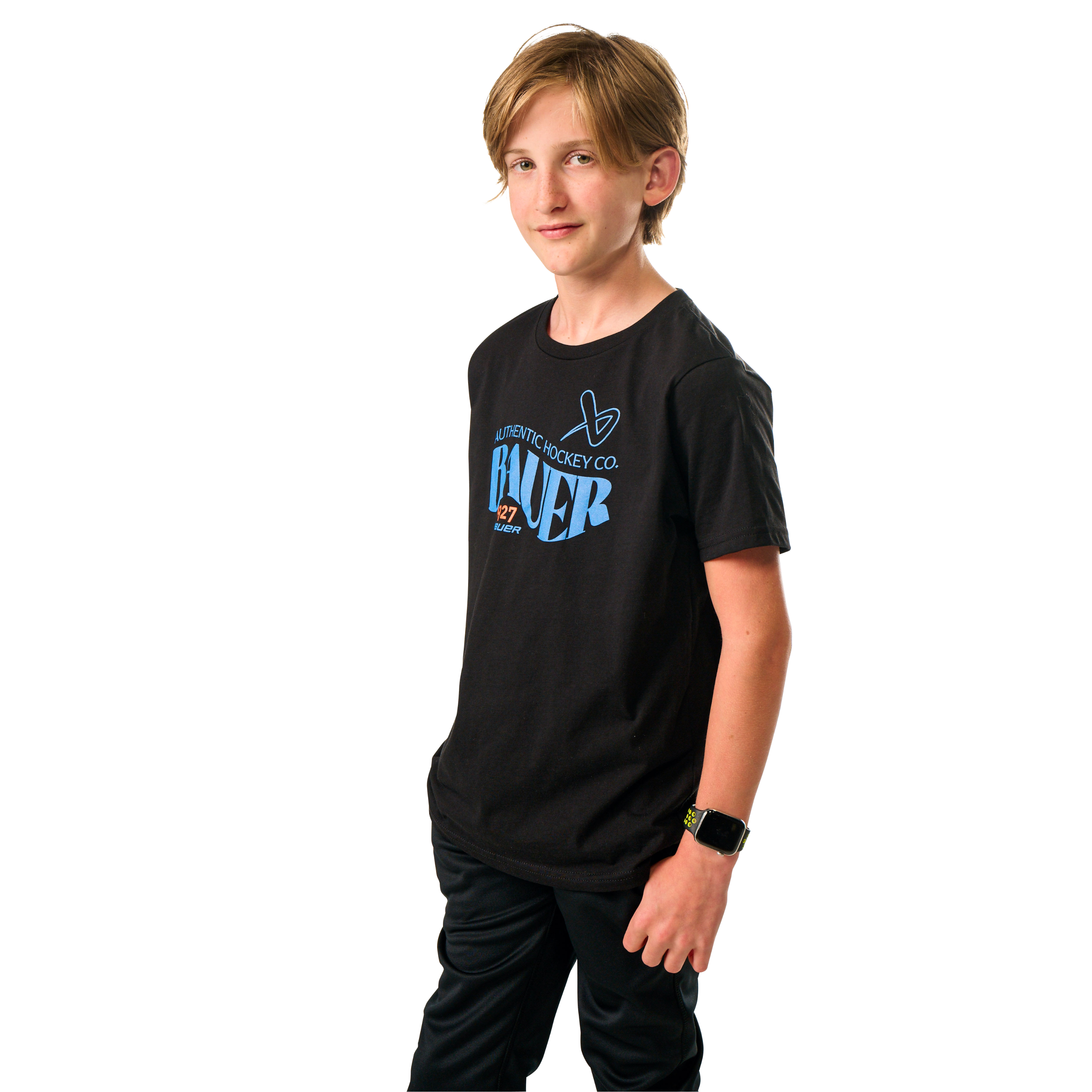 Triko BAUER S25 1927 GRAPHIC TEE-YTH-BLK (1064744)