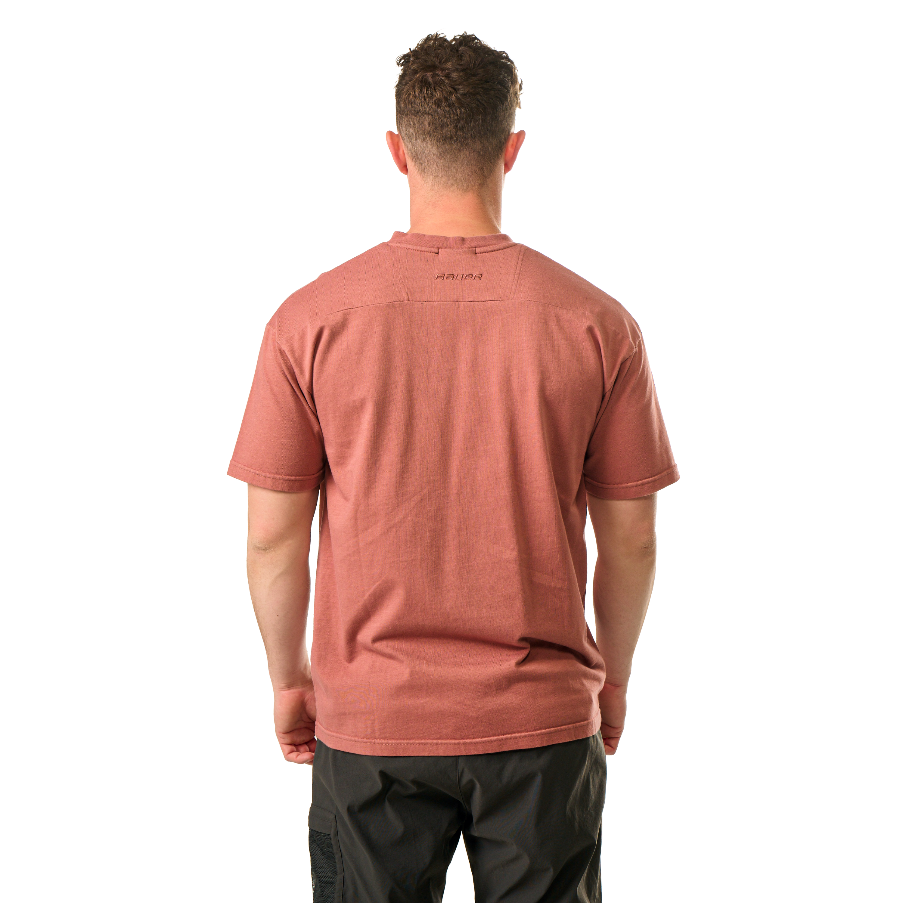 Triko BAUER S25 BOXY POCKET TEE-SR-CLAY (1064676)