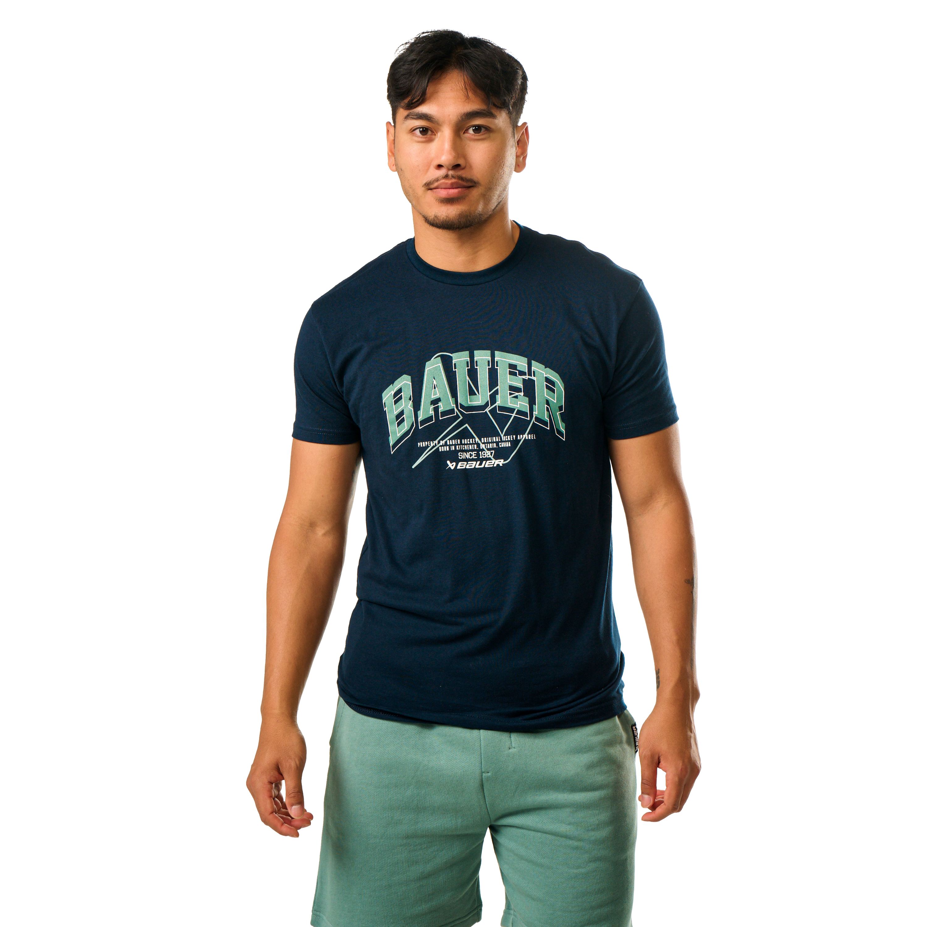 Triko BAUER S25 COLLEGIATE TEE-SR-DK NVY (1064690)