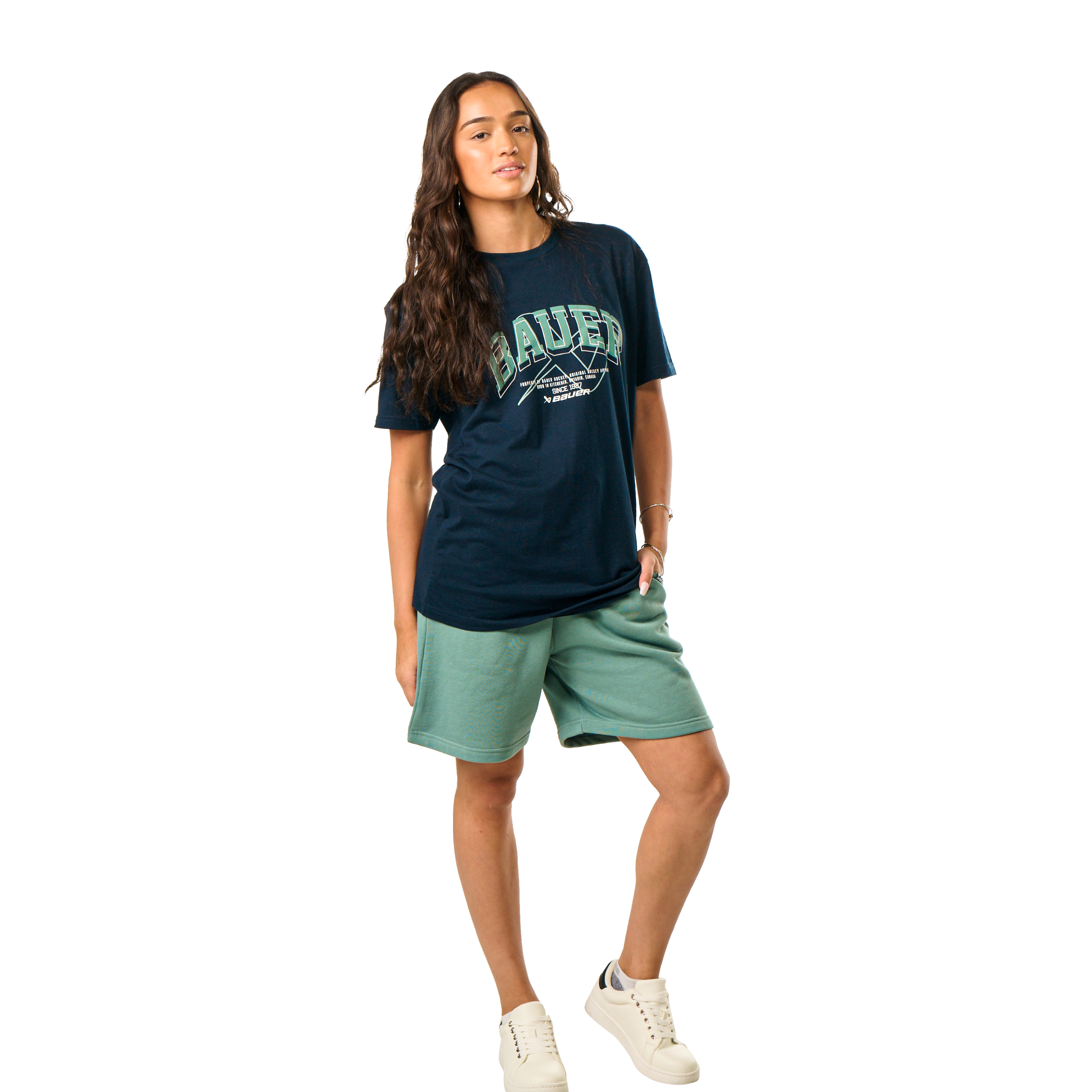 Triko BAUER S25 COLLEGIATE TEE-SR-DK NVY (1064690)