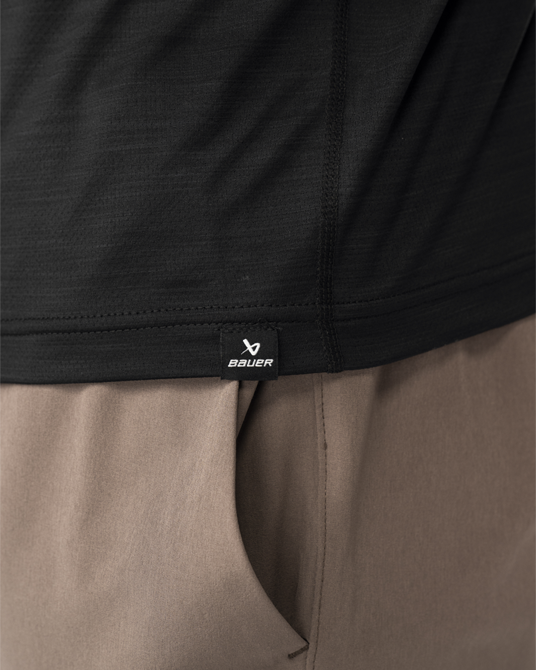 Triko BAUER S25 FLC CORE LS TECH TEE-SR-BLK (1065215)