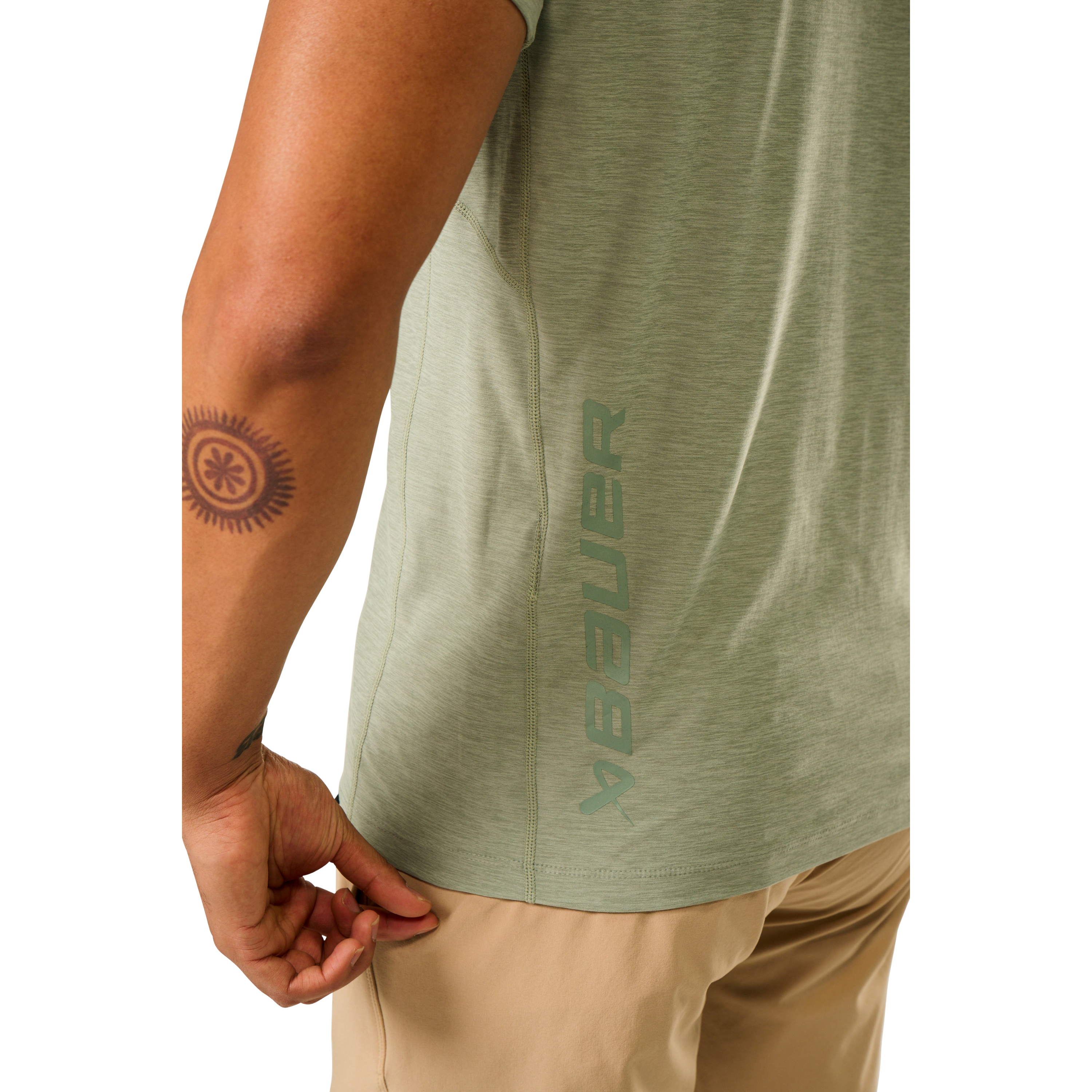 Triko BAUER S25 FLC SS TECH TEE-SR-SEAFOAM (1064590)