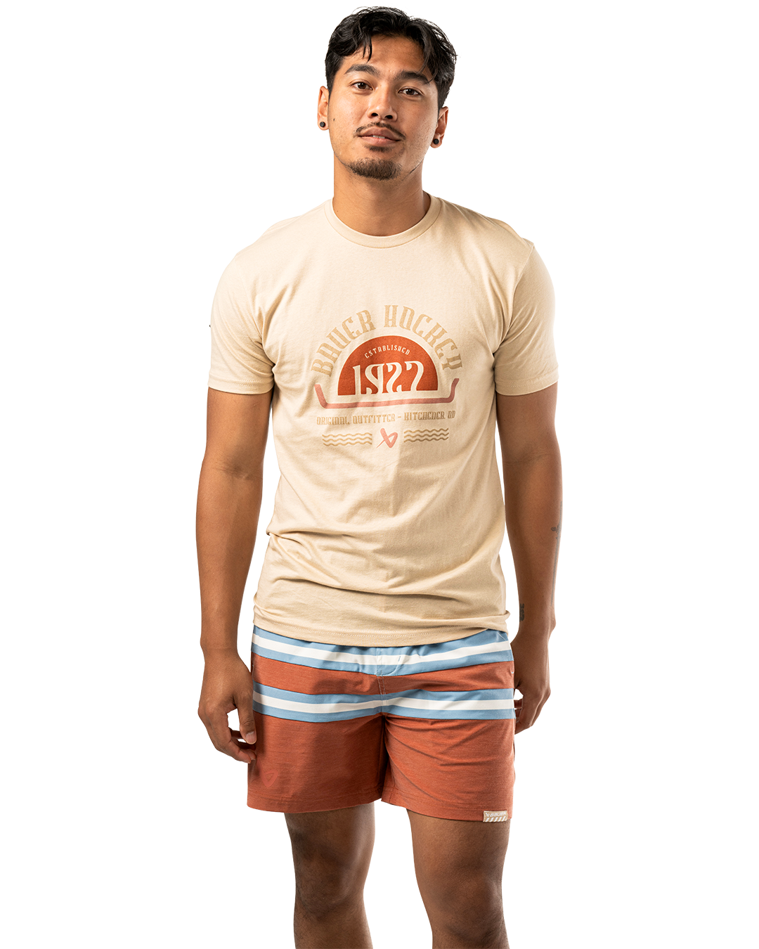 Triko BAUER S25 GRAPHIC TEE-SR-CREAM (1064726)